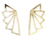 Golden Geometric Earring