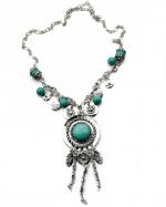 Long Tibet Turquoise Silvercolor