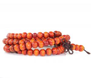 Orange Wood Beads